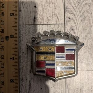 Cadillac Silver and Gold Car Emblem